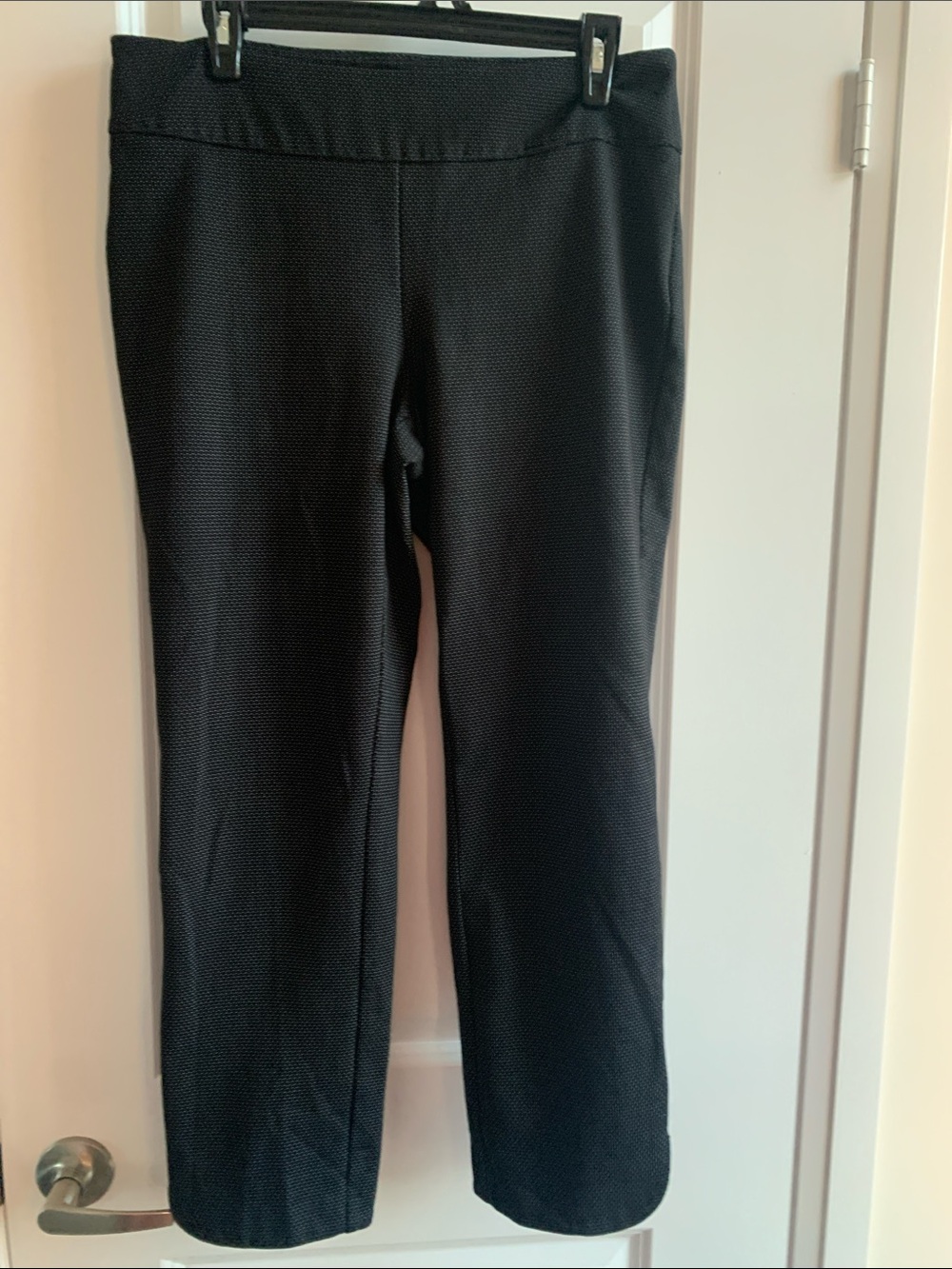 Women's Black Straight-Leg Ponte Pants